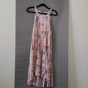 Pink floral dress